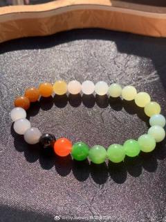 精品和田玉多宝手链8mm